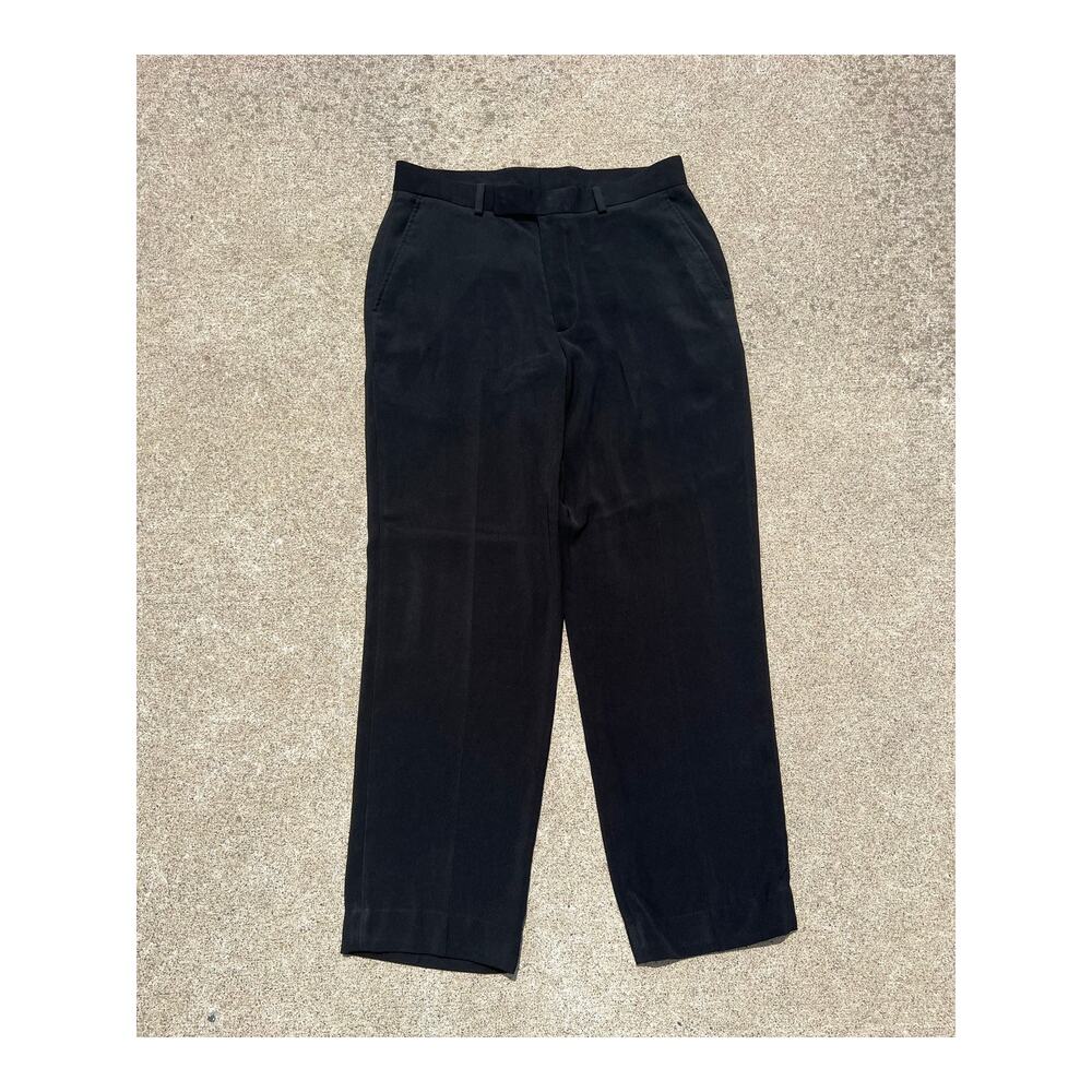 Public Notices Pants Men 33x32 Black Straight Flat Front Dress Office Workwear